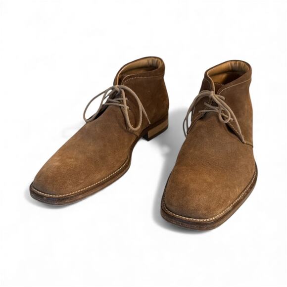 Gordon Rush chukka SUEDE CAMEL BOOTS SZ 9
